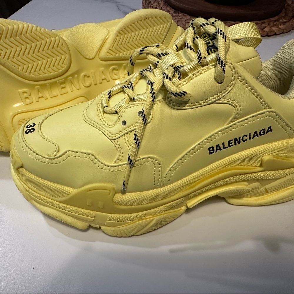 Balenciaga Lemon Yellow Chunky Sneakers